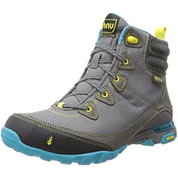 NIB Anhu SugarPine Wp Ankle Hiking Walking Boot Grey/Turquoise Size 7 - Picture 4 of 7